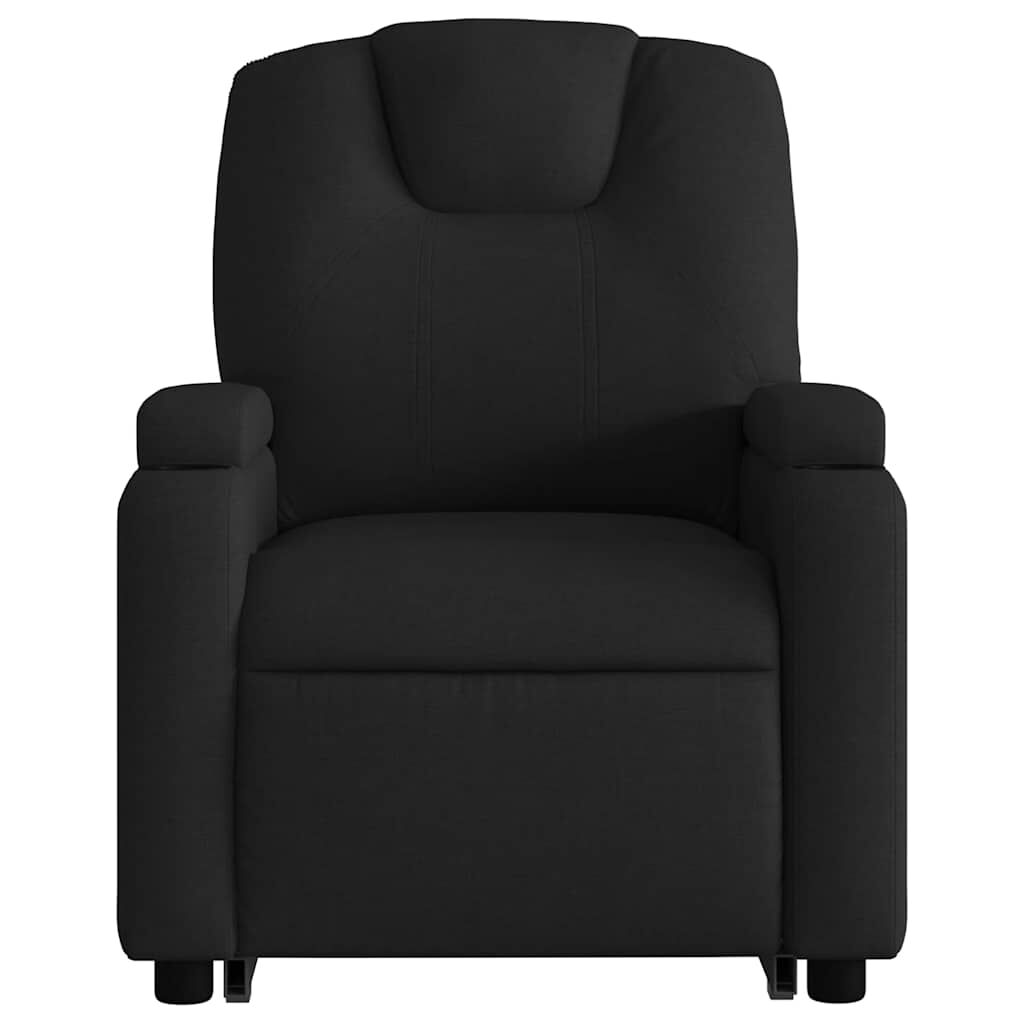 Stand up Massage Recliner Chair Black Fabric Price