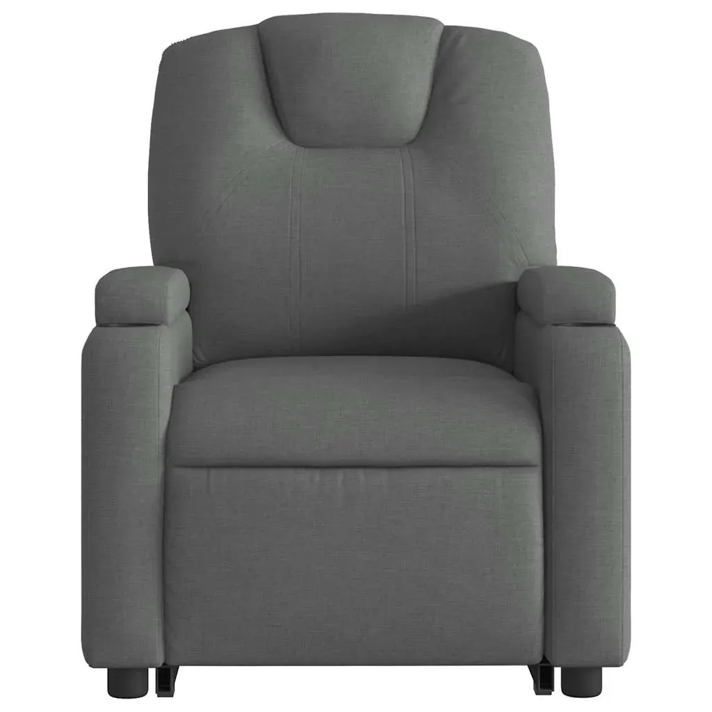 Electric Stand up Massage Recliner Chair Dark Grey Fabric Price