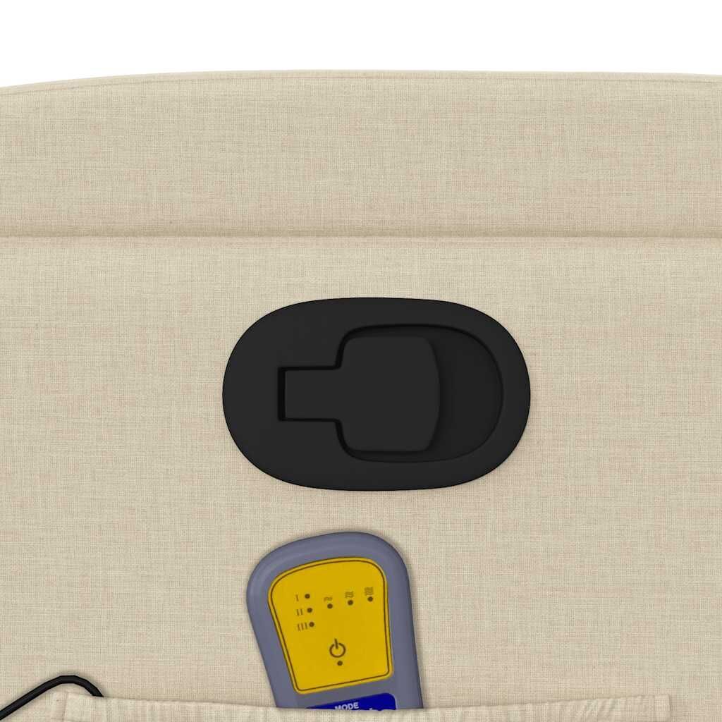 Massage Recliner Chair Cream Fabric Price