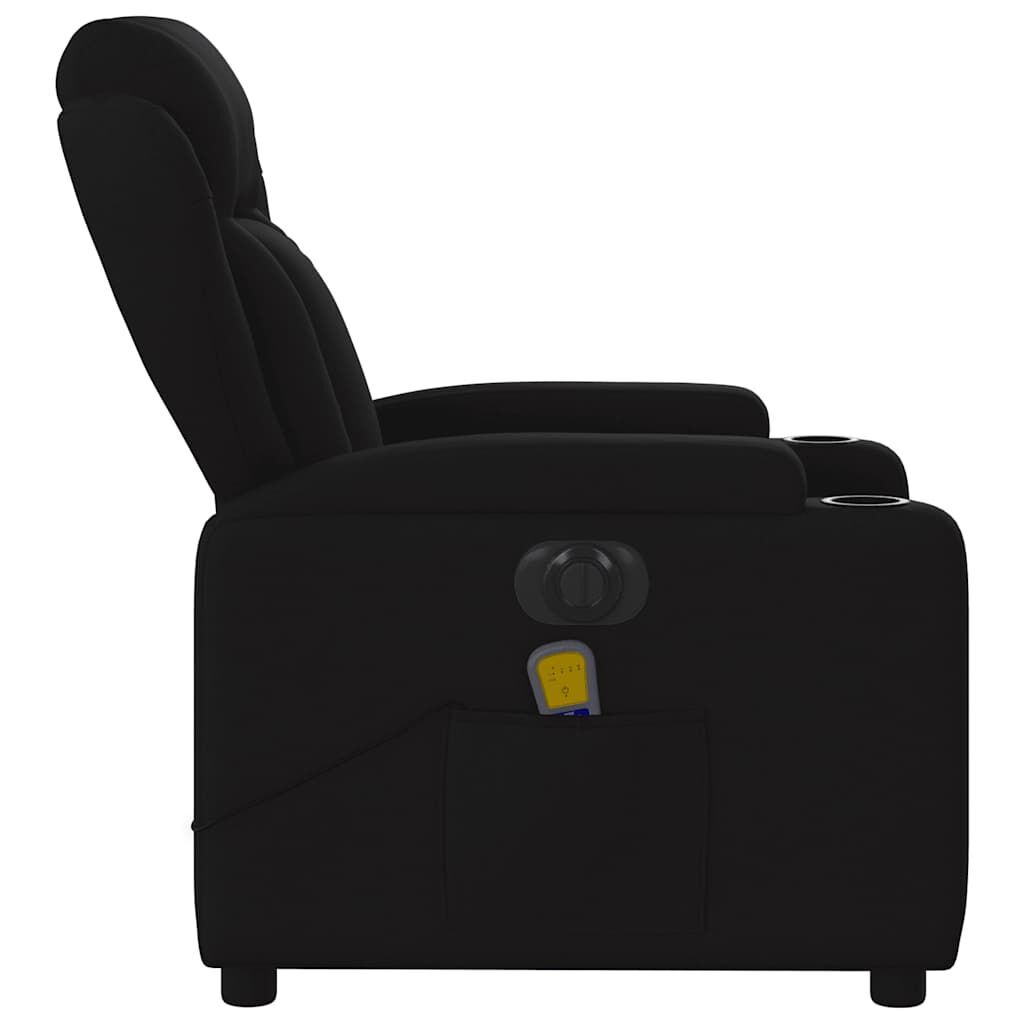 Electric Massage Recliner Chair Black Fabric Price
