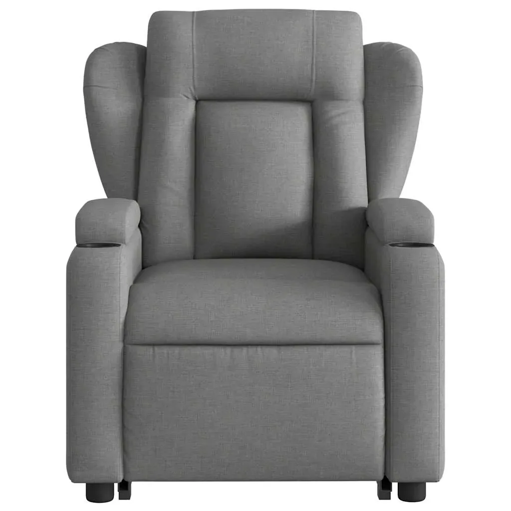 Electric Stand up Massage Recliner Chair Dark Grey Fabric Price