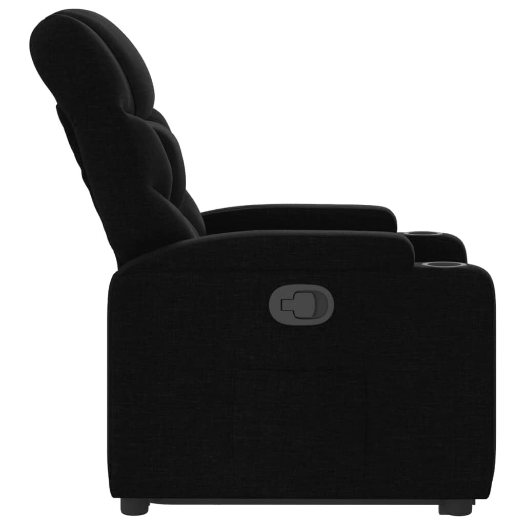 Stand up Recliner Chair Black Fabric Price