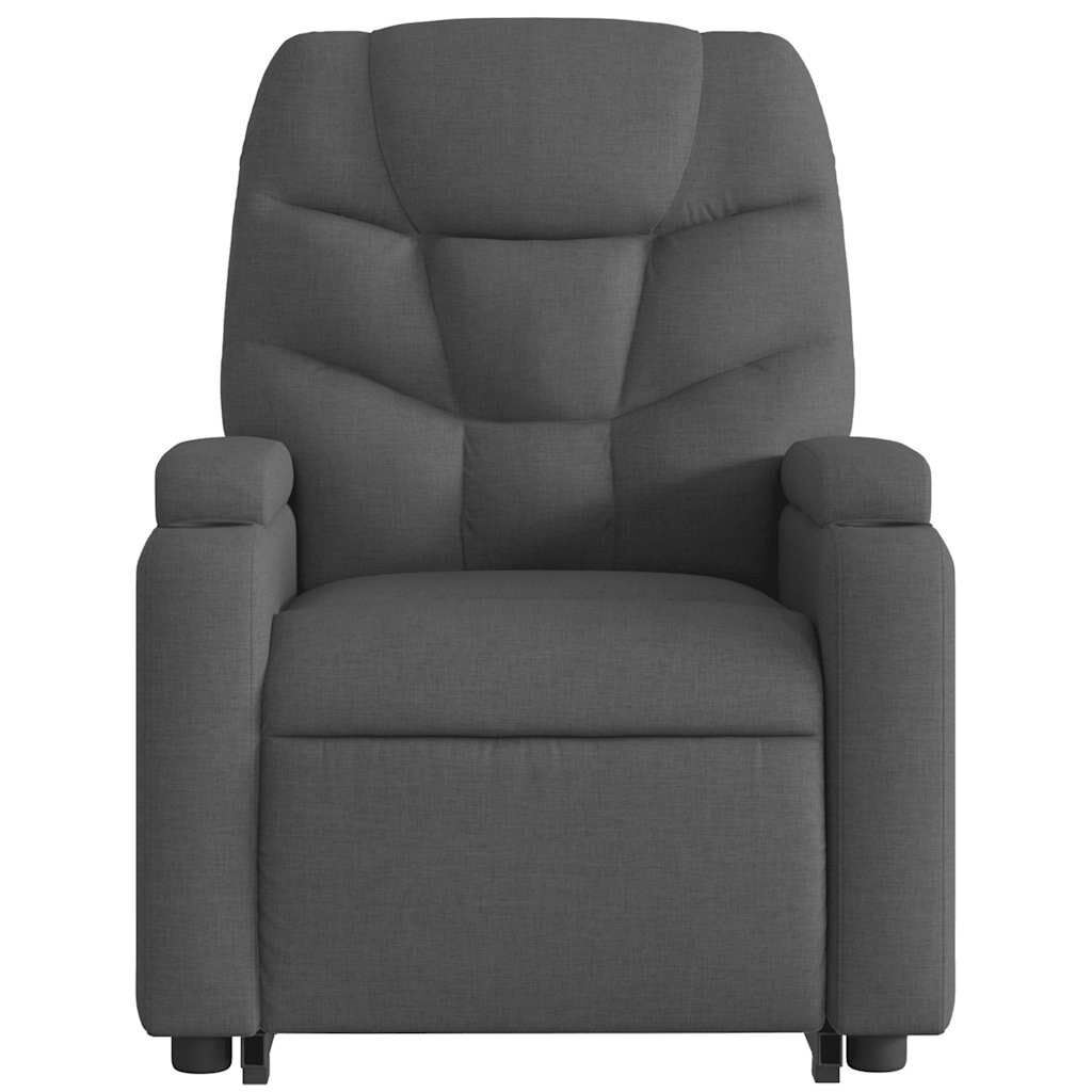 Stand up Massage Recliner Chair Dark Grey Fabric Price