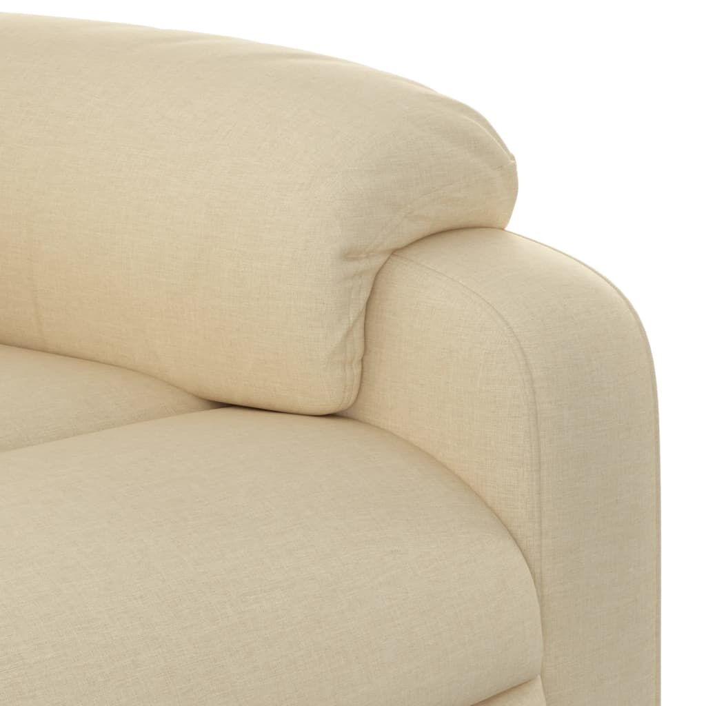 Massage Recliner Chair Cream Fabric Price