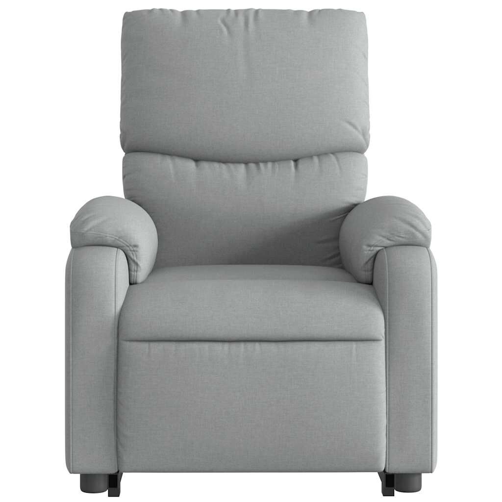 Stand up Massage Recliner Chair Light Grey Fabric Price