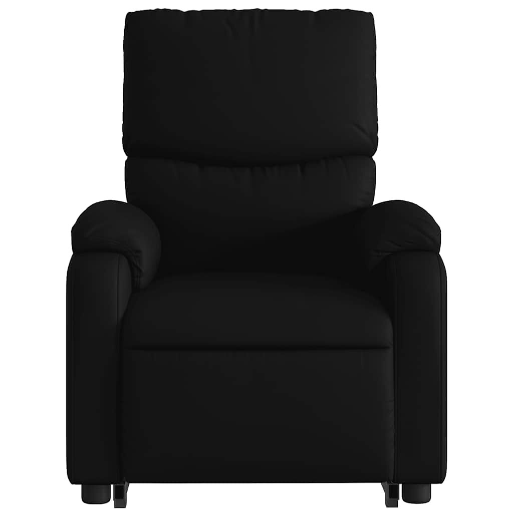 Stand up Massage Recliner Chair Black Faux Leather Price