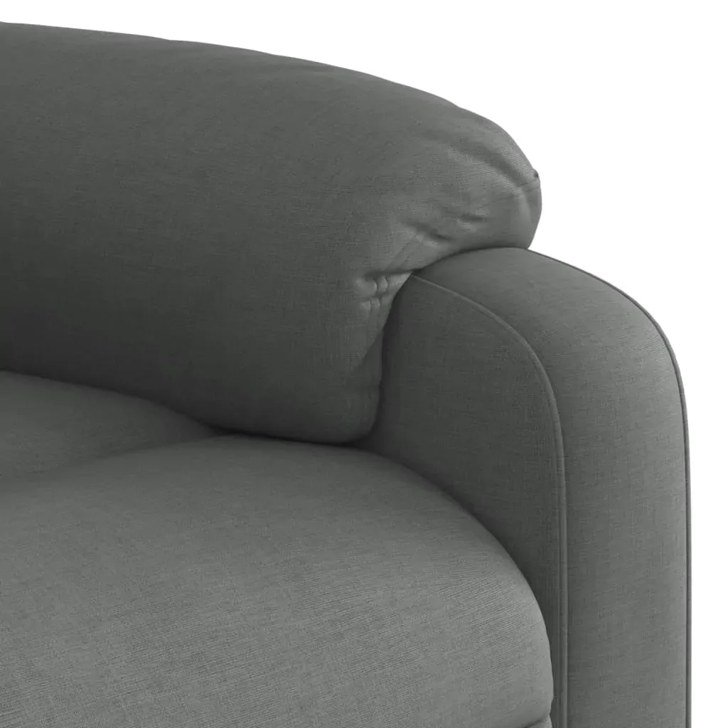 Massage Recliner Chair Dark Grey Fabric Price