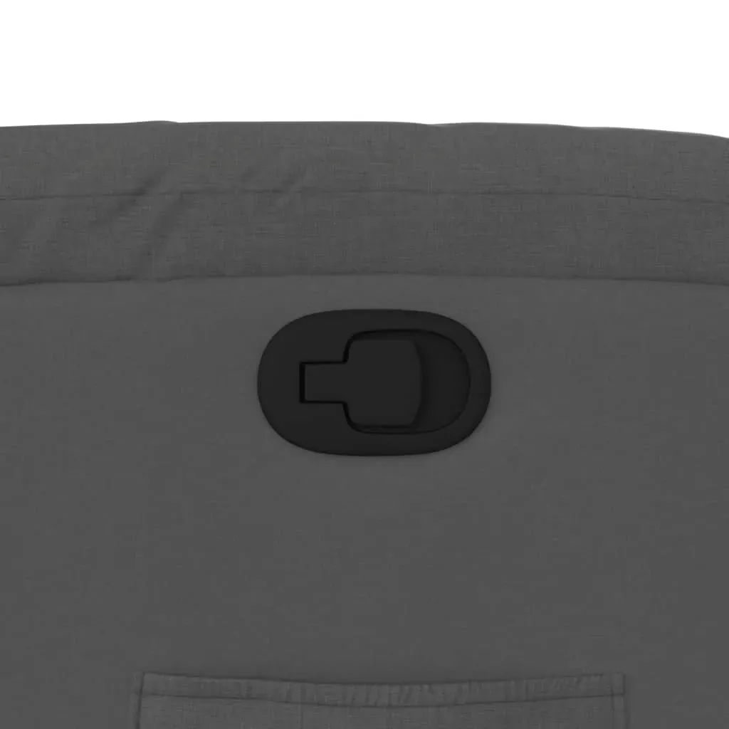 Recliner Chair Dark Grey Fabric Price
