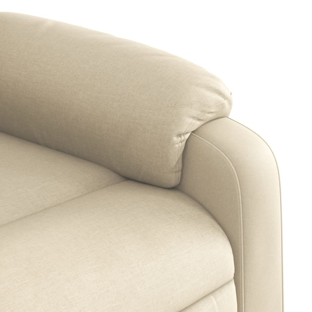 Massage Recliner Chair Cream Fabric Price