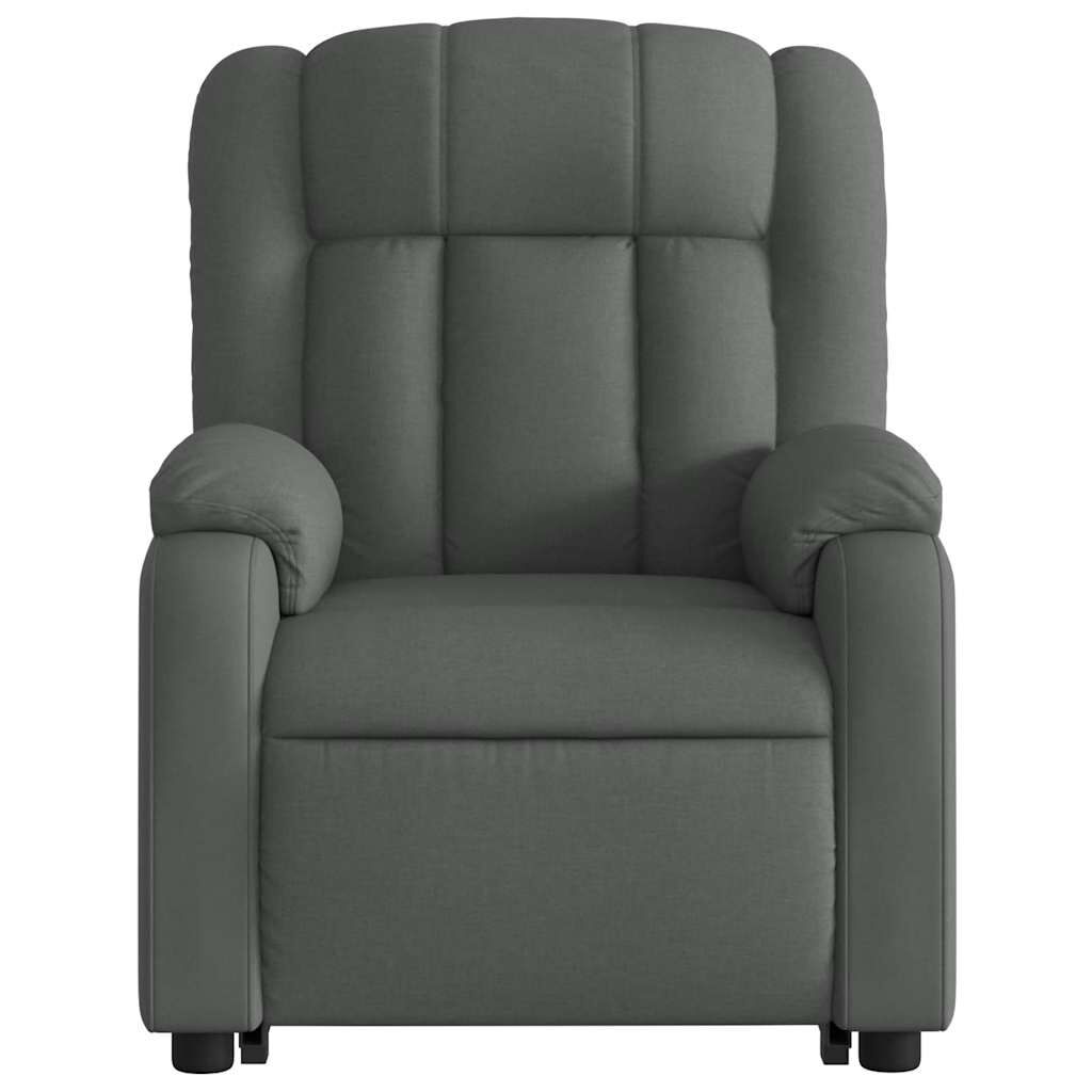 Stand up Massage Recliner Chair Dark Grey Fabric Price