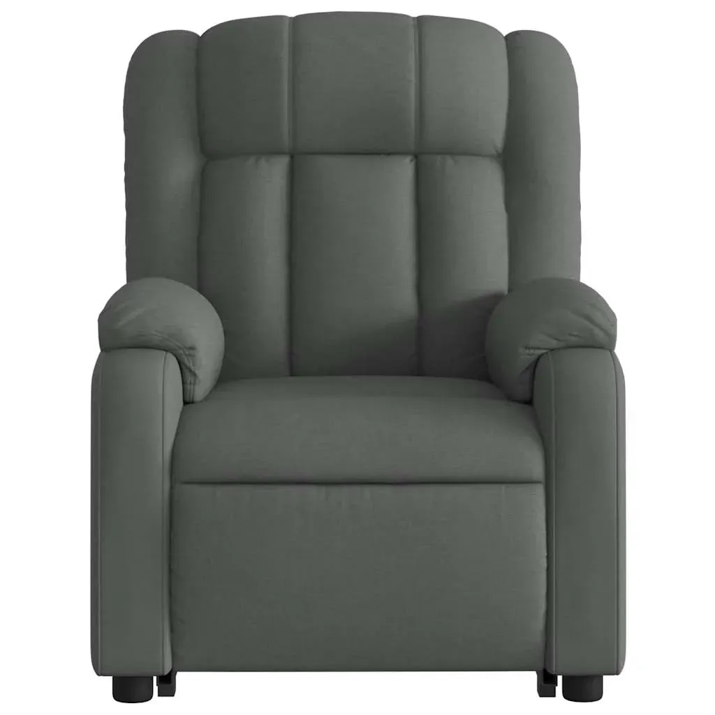 Stand up Massage Recliner Chair Dark Grey Fabric Price
