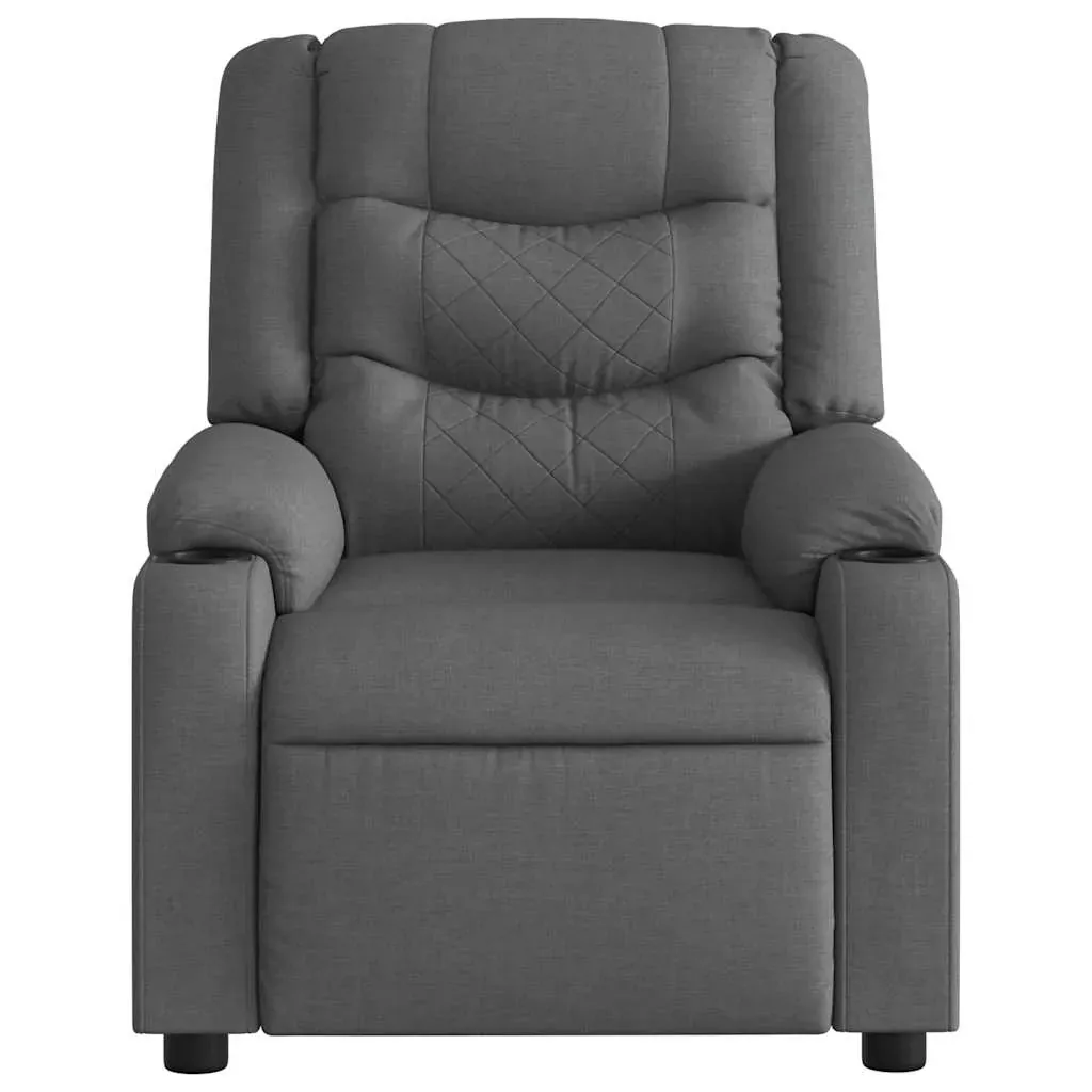 Electric Massage Recliner Chair Dark Grey Fabric Price