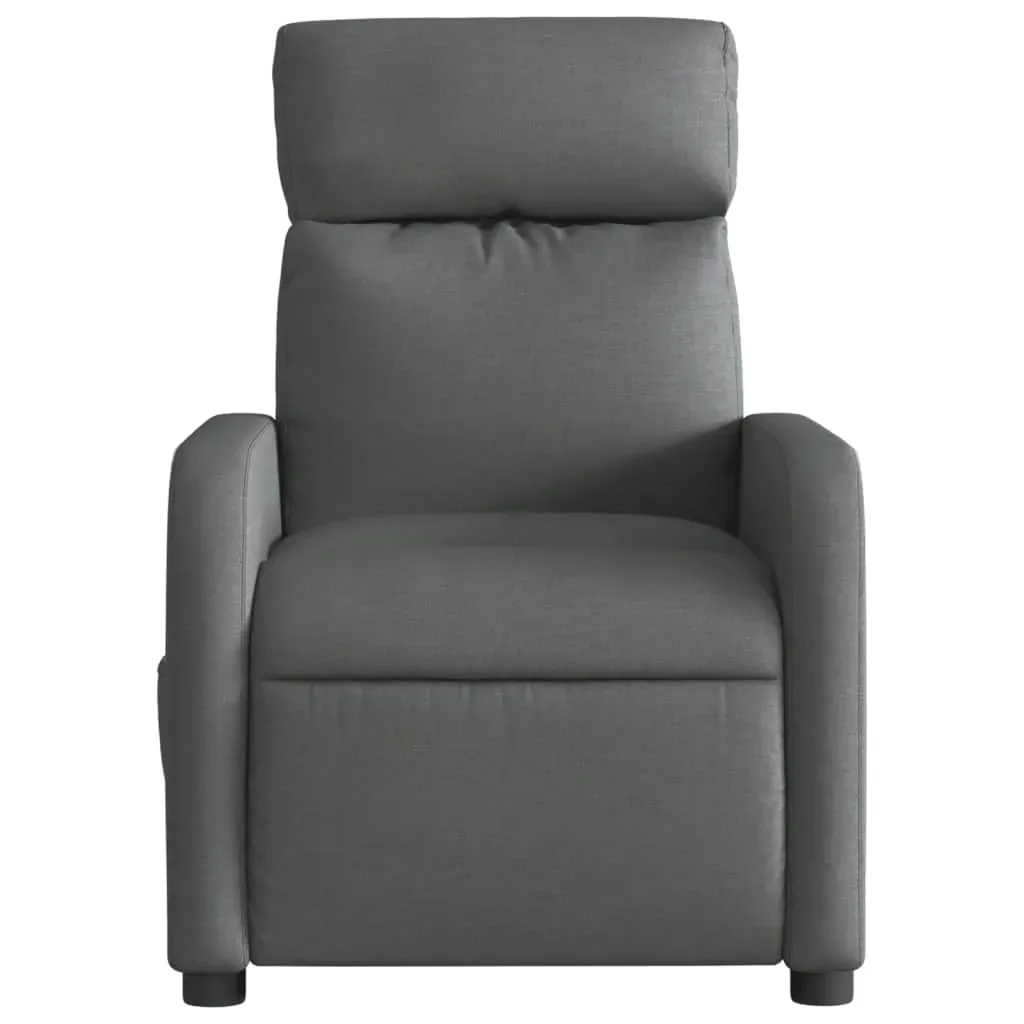 Electric Massage Recliner Chair Dark Grey Fabric Price