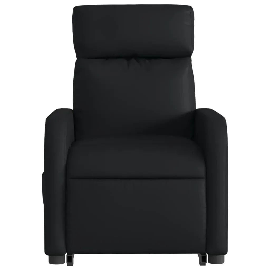 Electric Stand up Massage Recliner Chair Black Faux Leather Price