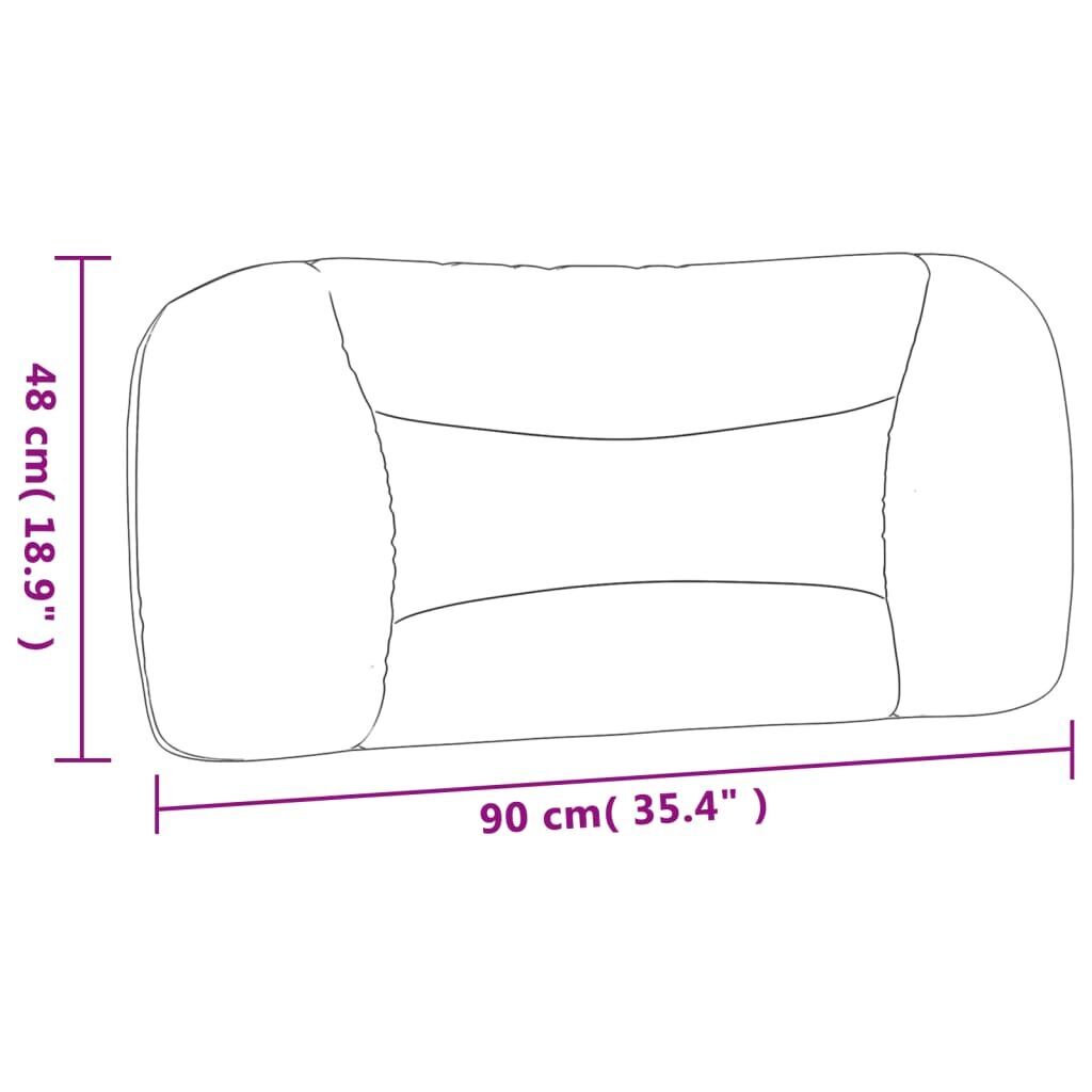 Headboard Cushion Dark Grey 90 cm Fabric Price