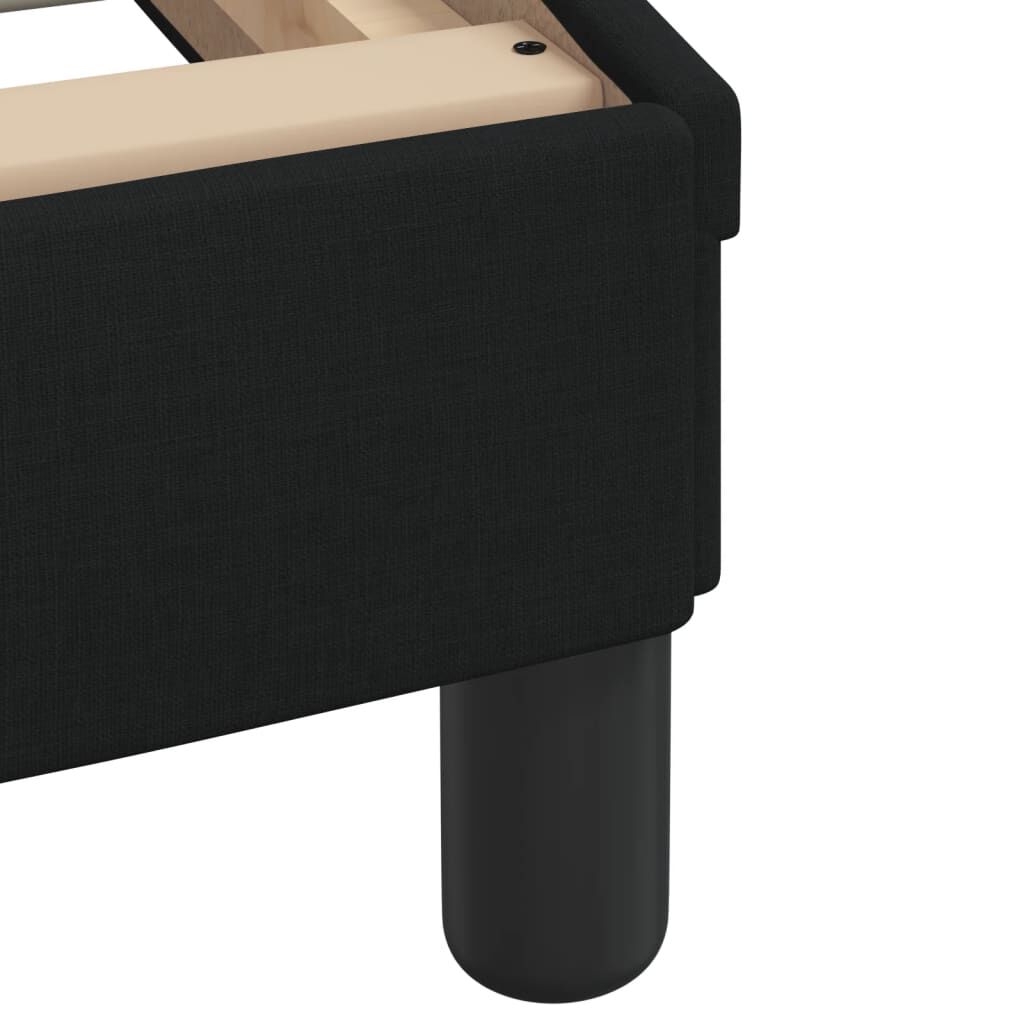 Bed Frame without Mattress Black 90x190 cm Fabric Price