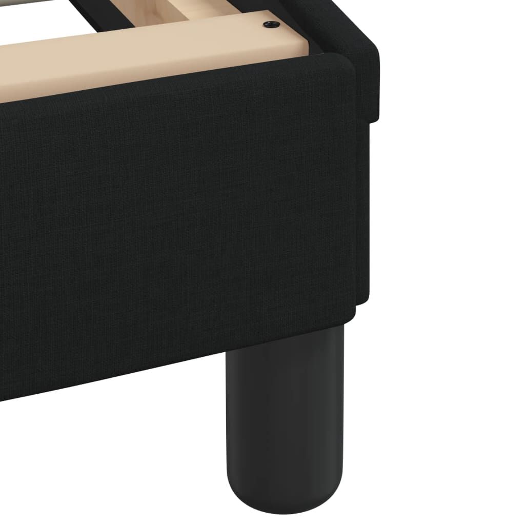 Bed Frame without Mattress Black 183x203 cm King Fabric Price