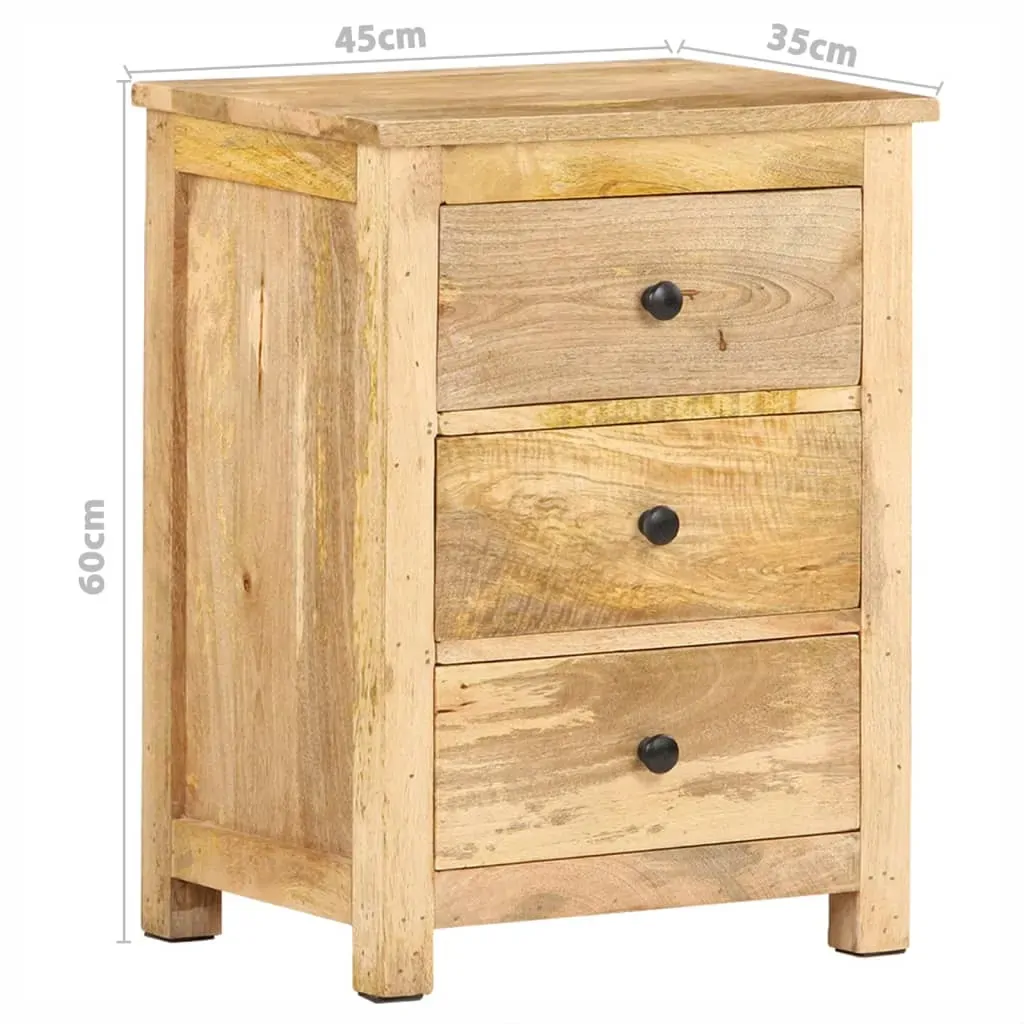 Bedside Cabinet 45x35x60 cm Solid Mango Wood Price