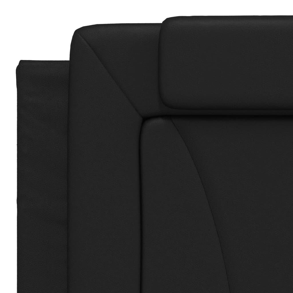 Bed Frame without Mattress Black 183x203 cm King Faux Leather Price