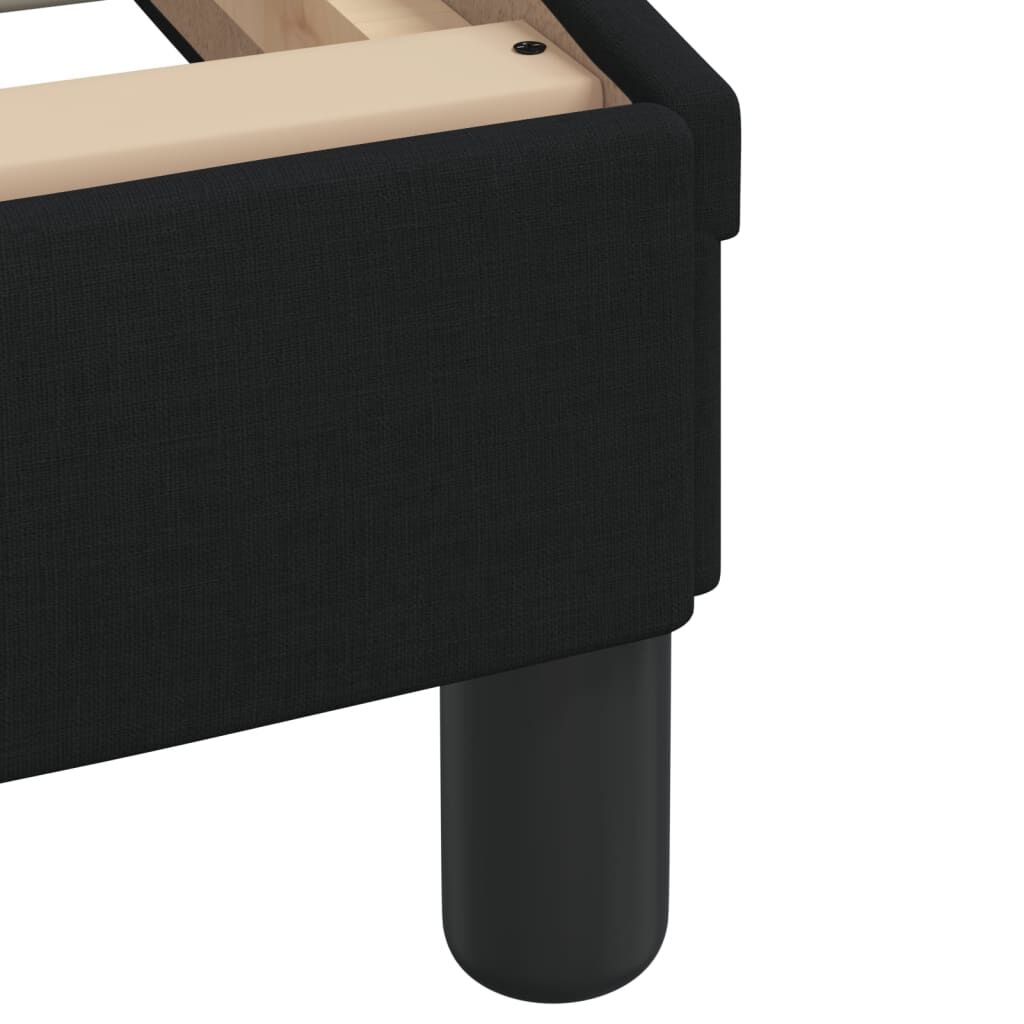 Bed Frame without Mattress Black 107x203 cm King Single Fabric Price