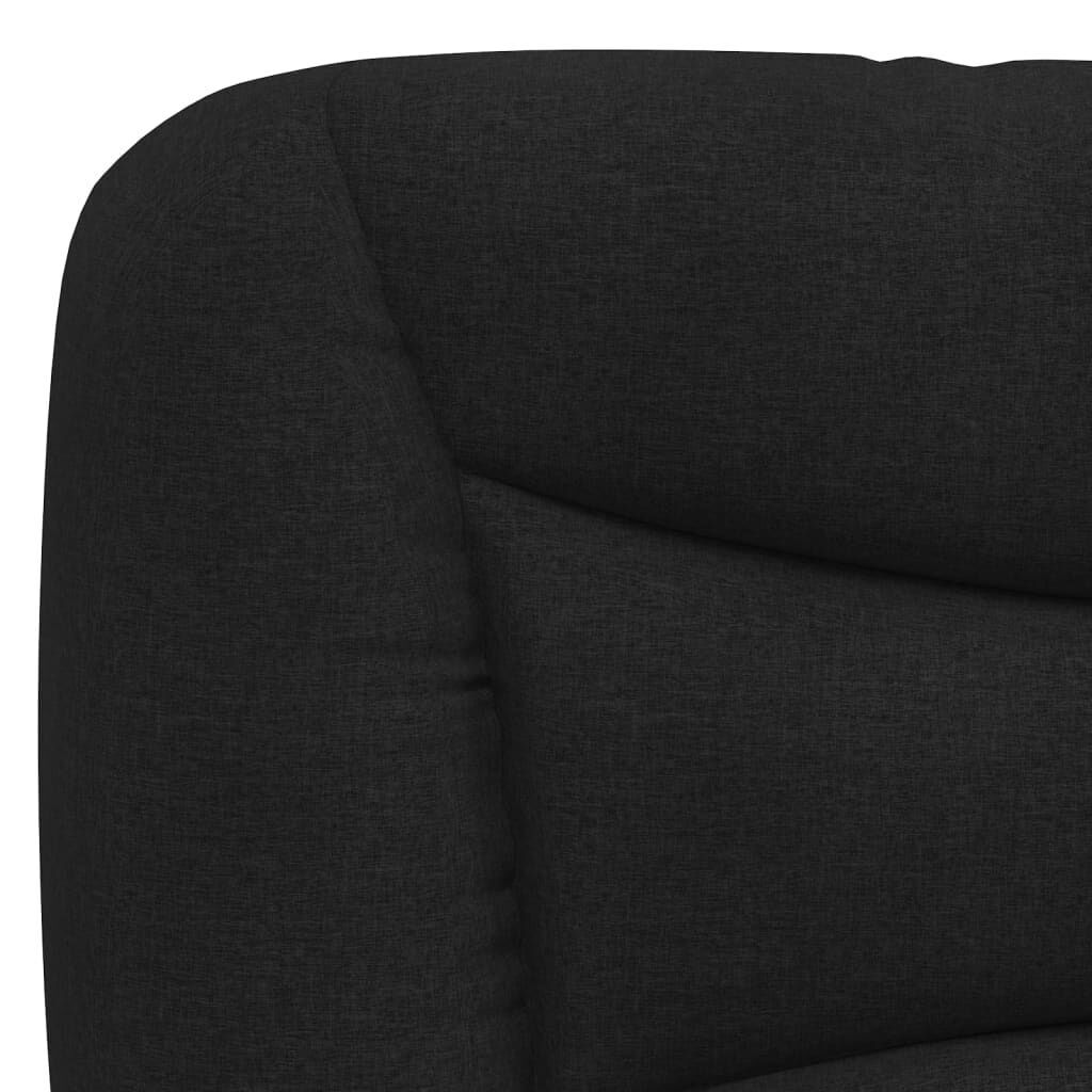 Bed Frame without Mattress Black 152x203 cm Queen Fabric Price
