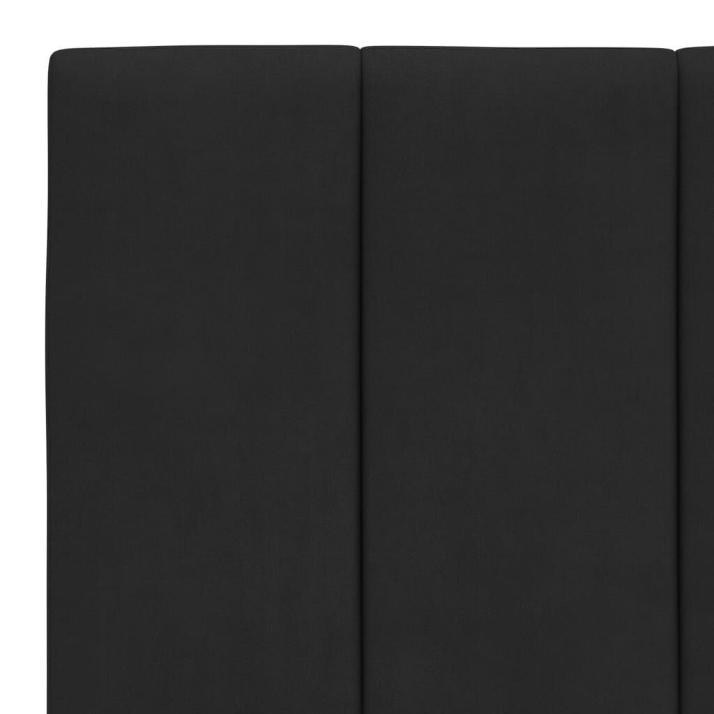 Bed Frame without Mattress Black 107x203 cm King Single Velvet Price
