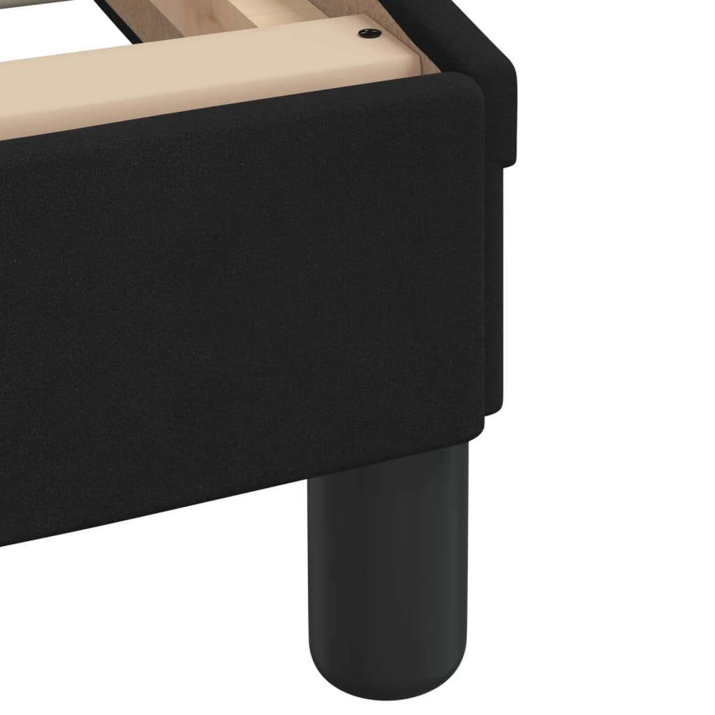 Bed Frame without Mattress Black 183x203 cm King Velvet Price