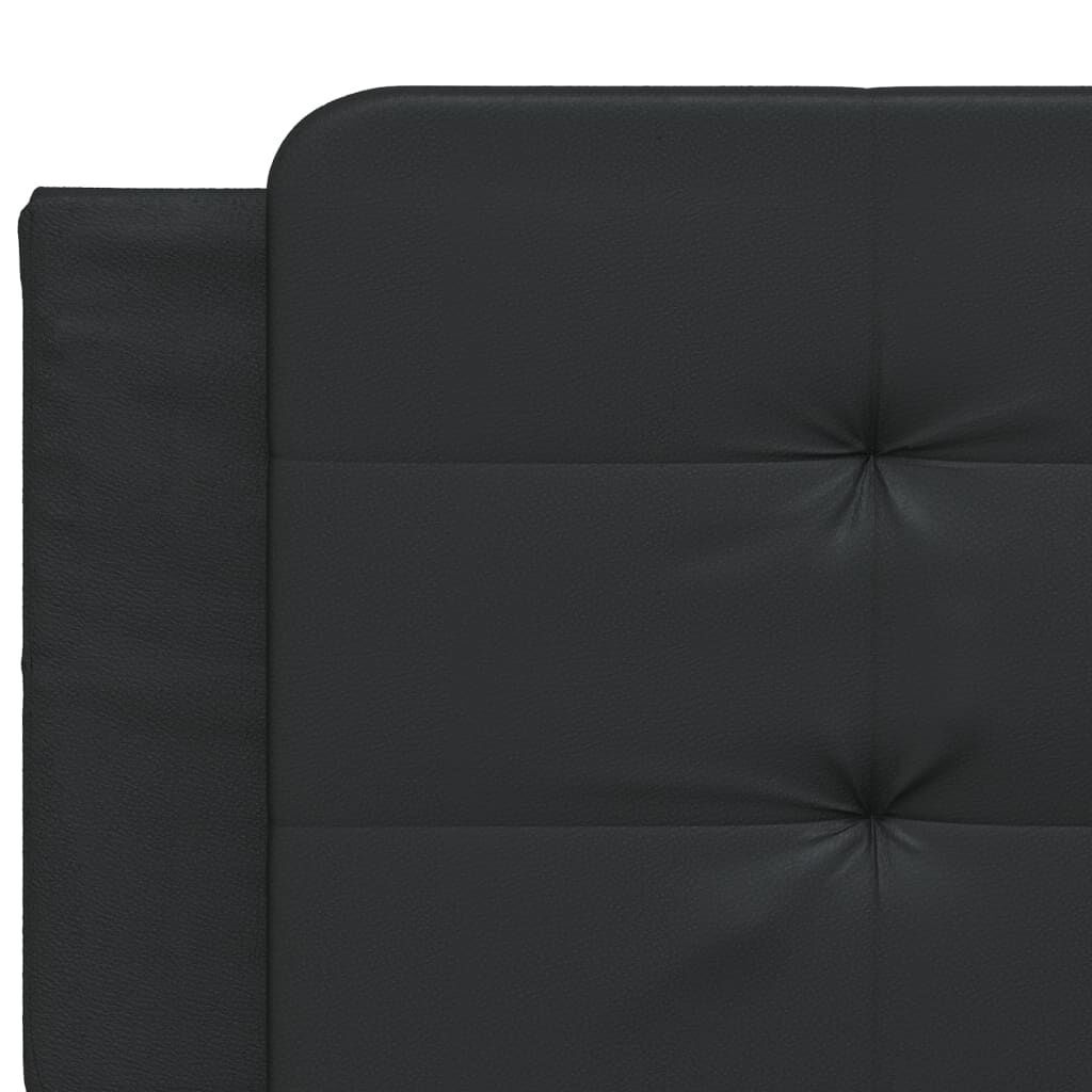 Bed Frame without Mattress Black 152x203 cm Queen Faux Leather Price