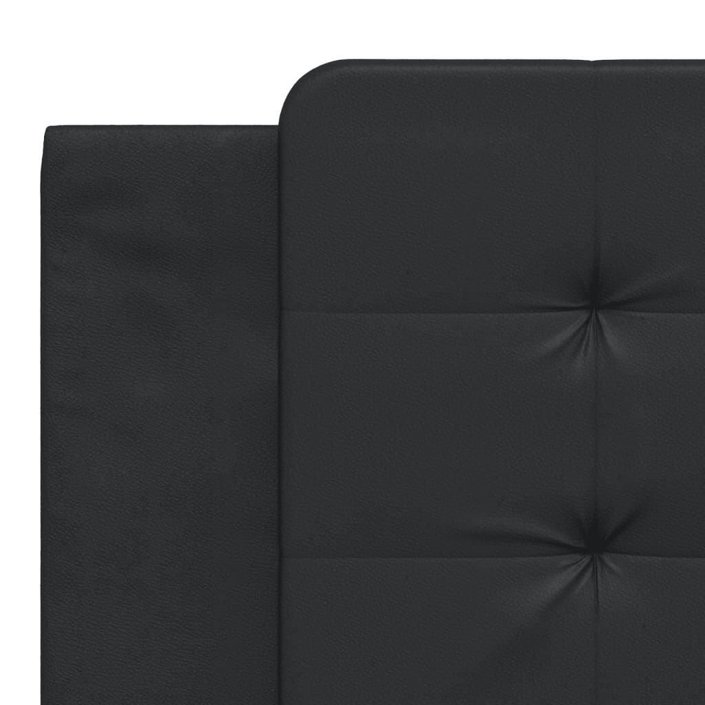 Bed Frame without Mattress Black 183x203 cm King Faux Leather Price