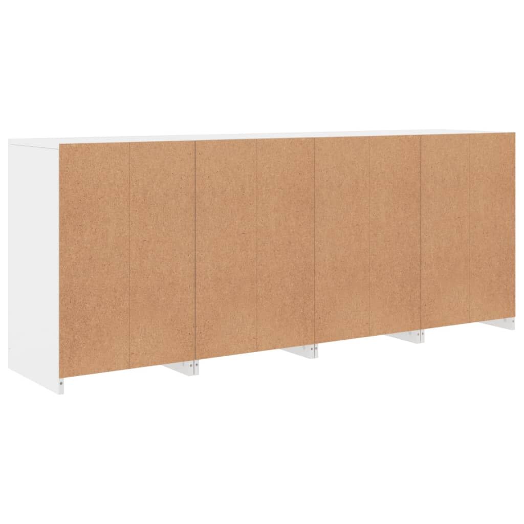 Sideboard with LED Lights White 164x37x67 cm Price