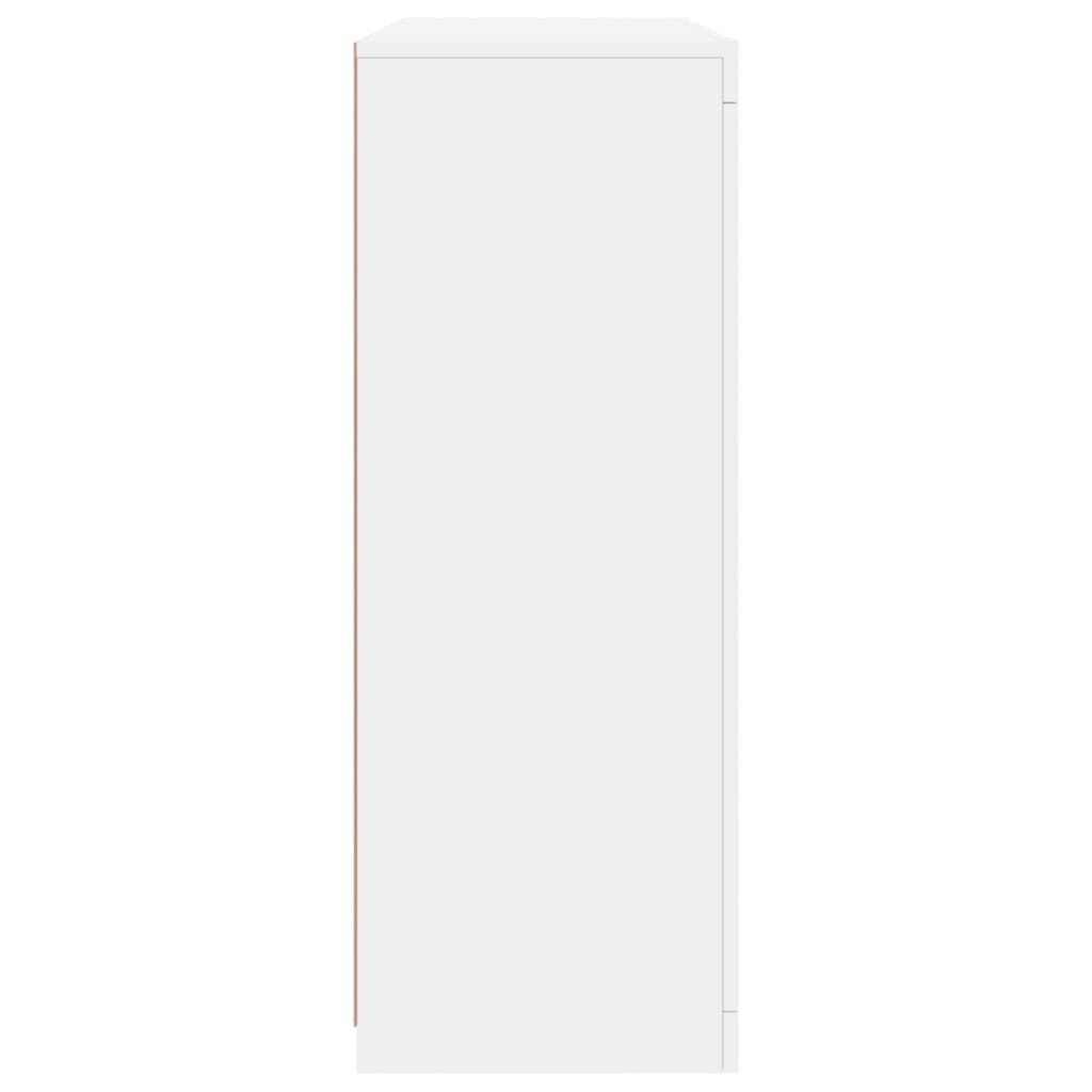 Sideboards with LED Lights 3 pcs White Engineered Wood Price