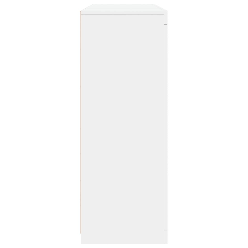 Sideboards with LED Lights 3 pcs White Engineered Wood Price