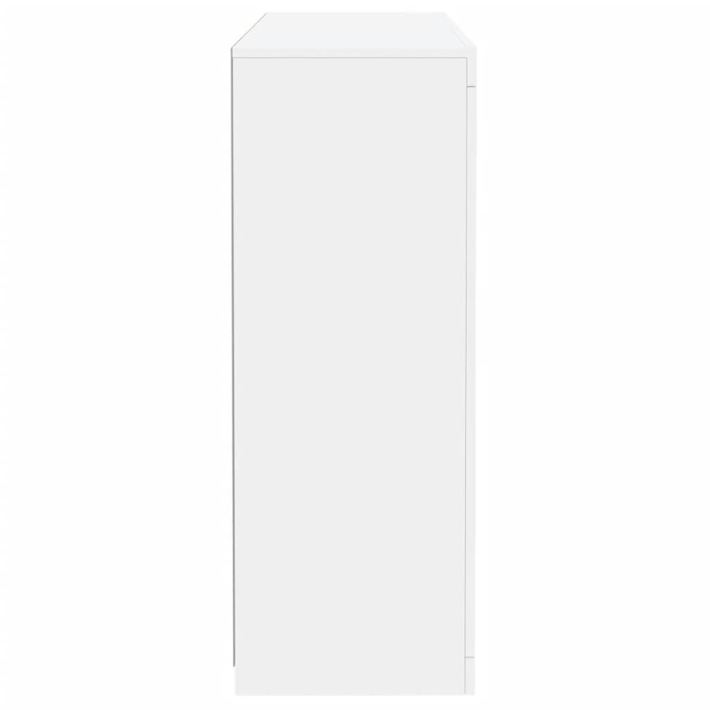 Sideboards with LED Lights 3 pcs White Engineered Wood Price