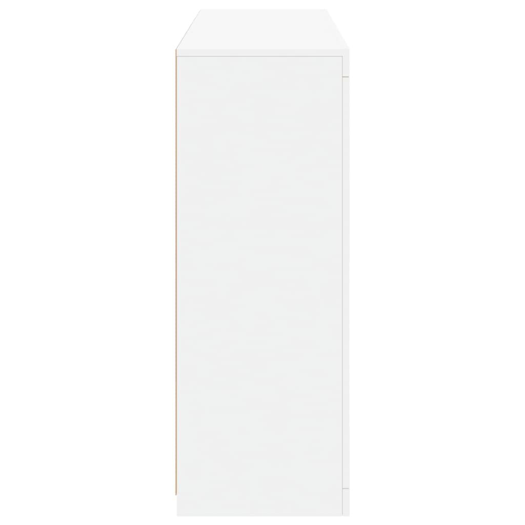 Sideboards with LED Lights 3 pcs White Engineered Wood Price