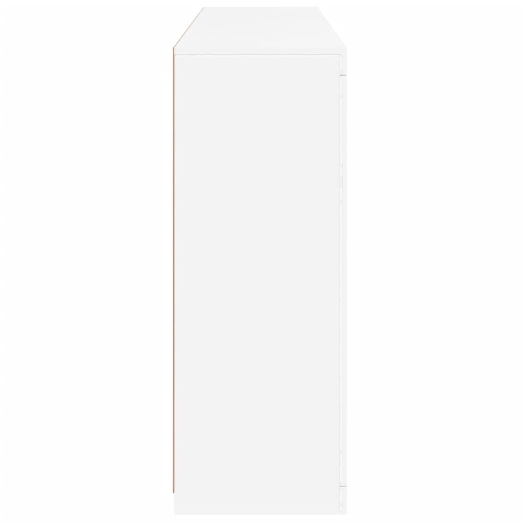 Sideboards with LED Lights 3 pcs White Engineered Wood Price