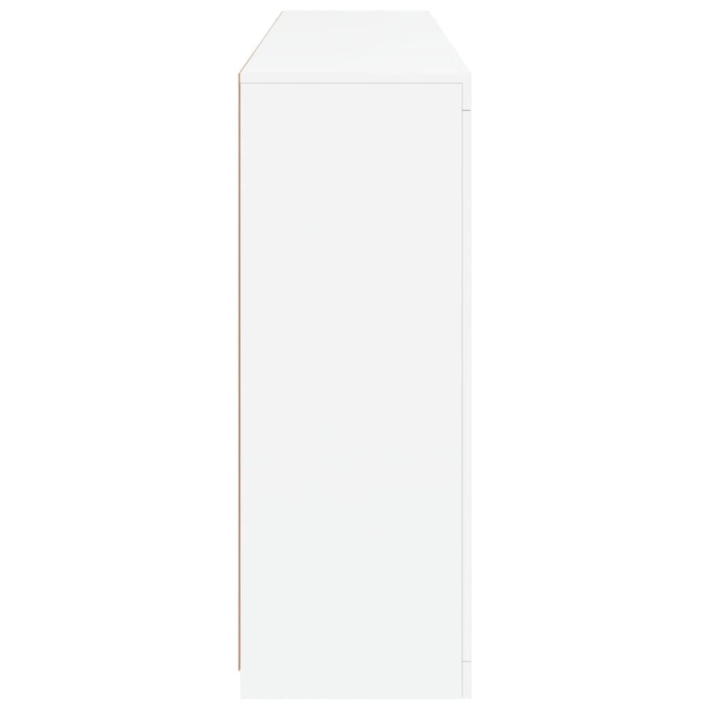 Sideboards with LED Lights 3 pcs White Engineered Wood Price