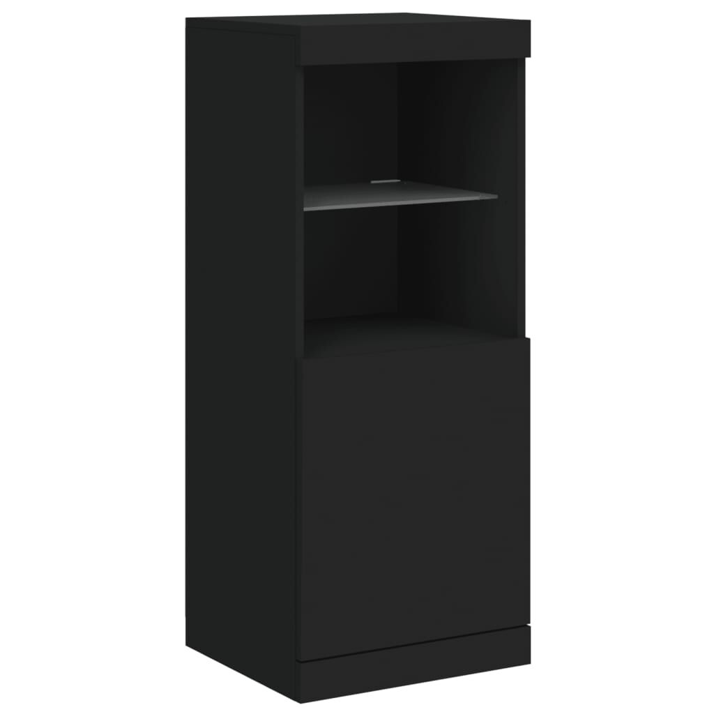 Sideboard with LED Lights Black 162x37x100 cm Price