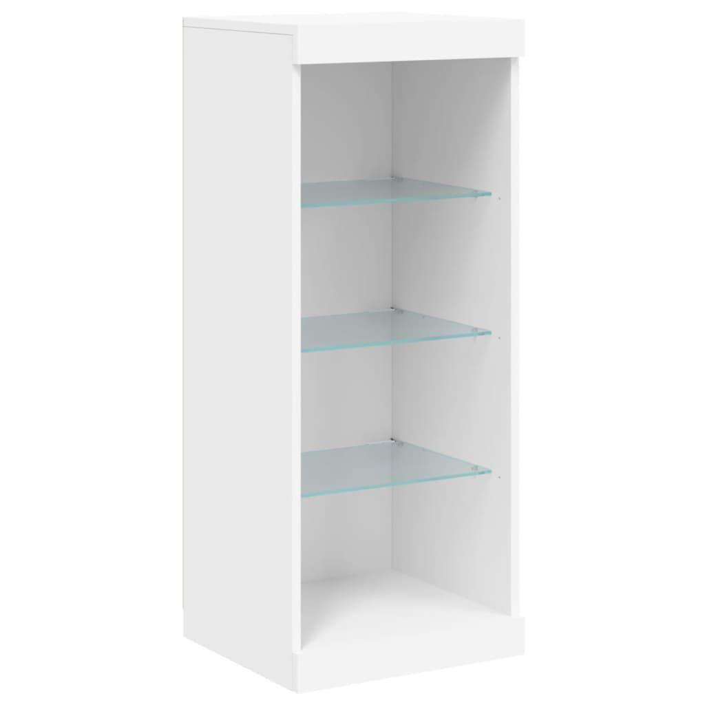Sideboard with LED Lights White 162x37x100 cm Price
