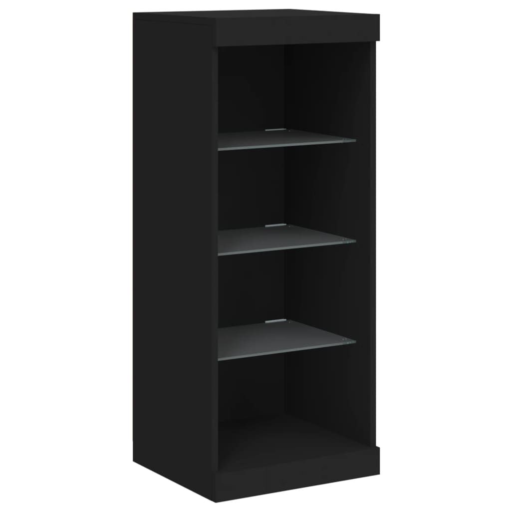 Sideboard with LED Lights Black 162x37x100 cm Price
