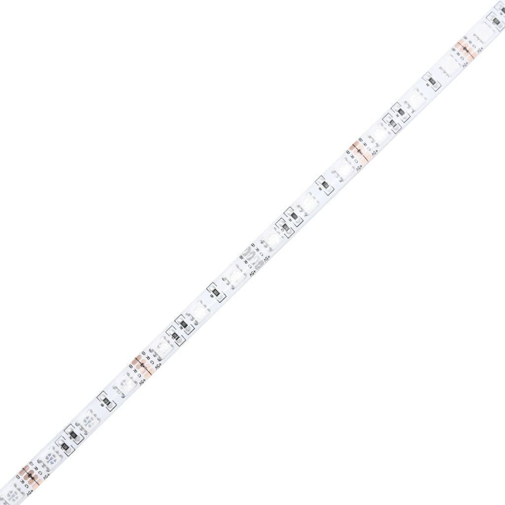 Bed Frame with LED without Mattress White 183x203 cm King Price