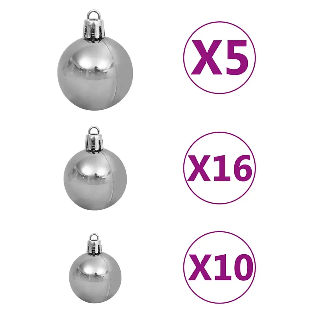 Slim Christmas Tree 300 LEDs & Ball Set 270 cm Price