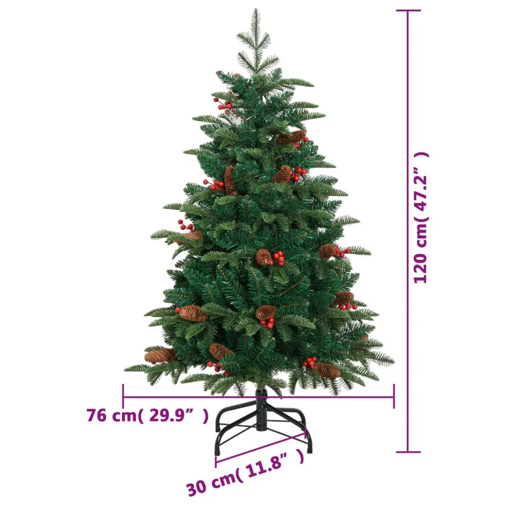 Artificial Hinged Christmas Tree 150 LEDs 120 cm Price