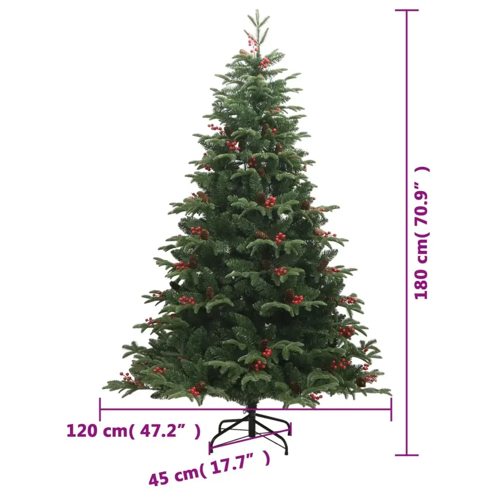 Artificial Hinged Christmas Tree 300 LEDs 180 cm Price