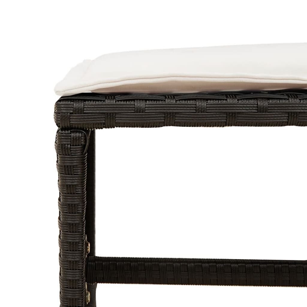 11 Piece Garden Dining Set with Cushions Black Poly Rattan Price