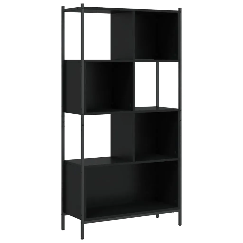 Bookcase Black 72x28x172 cm Engineered Wood Price