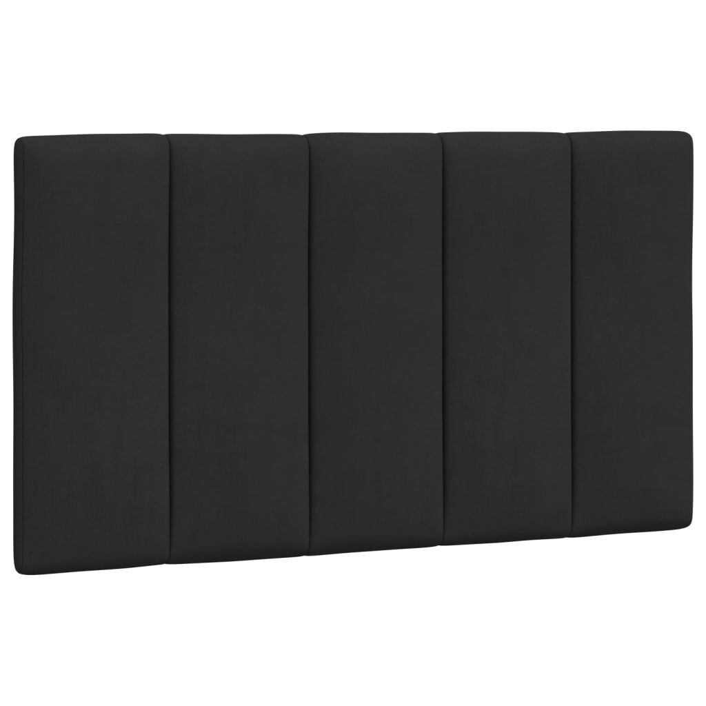 Bed Frame with LED without Mattress Black 90x190 cm Velvet Price