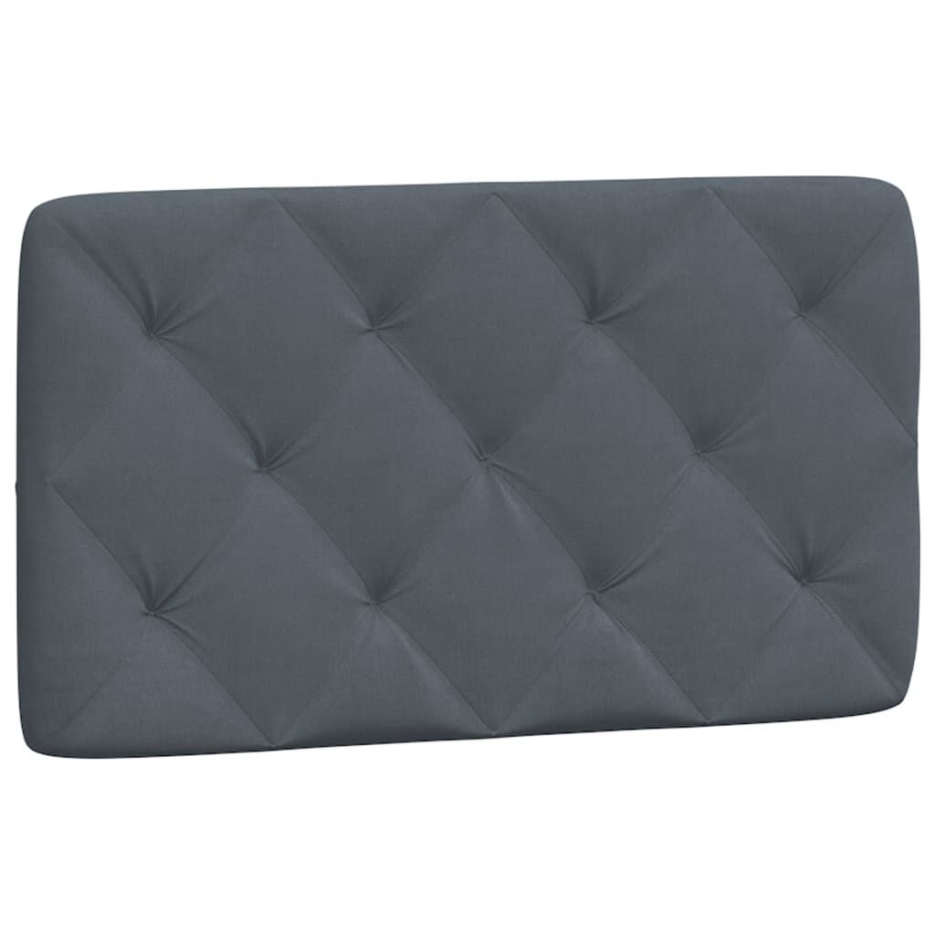 Bed Frame with LED without Mattress Dark Grey 90x190 cm Velvet Price