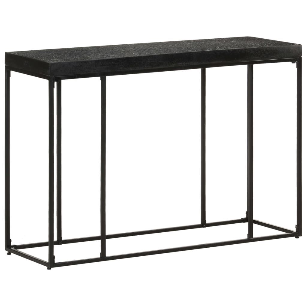 Console Table Black 110x35x76 cm Solid Acacia and Mango Wood Price