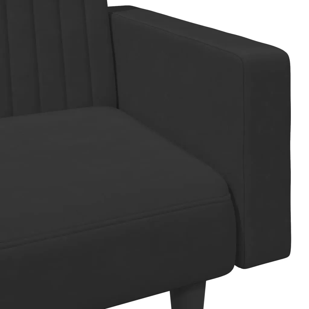 2 Piece Sofa Set Black Velvet Price