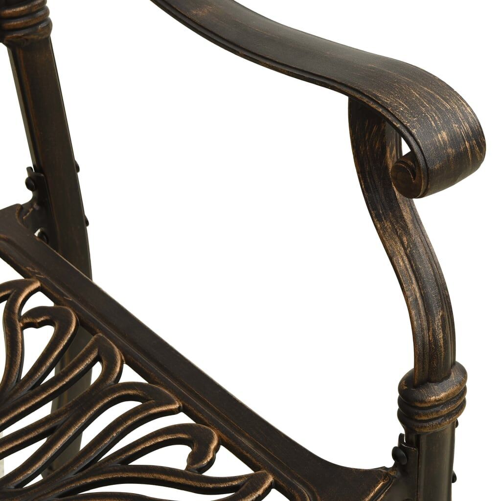 5 Piece Garden Dining Set Bronze Cast Aluminium Price